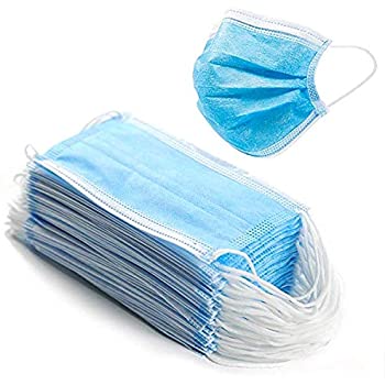 Click image to open expanded view     Disposable Face Masks - 50 PCS - For Home & Office - 3-Ply Breathable & Comfortable Filter Safety Mask